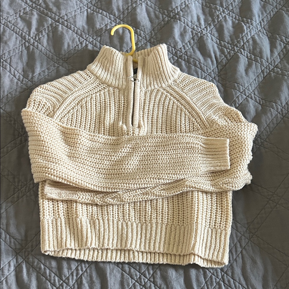 Divided Cream Turtleneck Sweater
